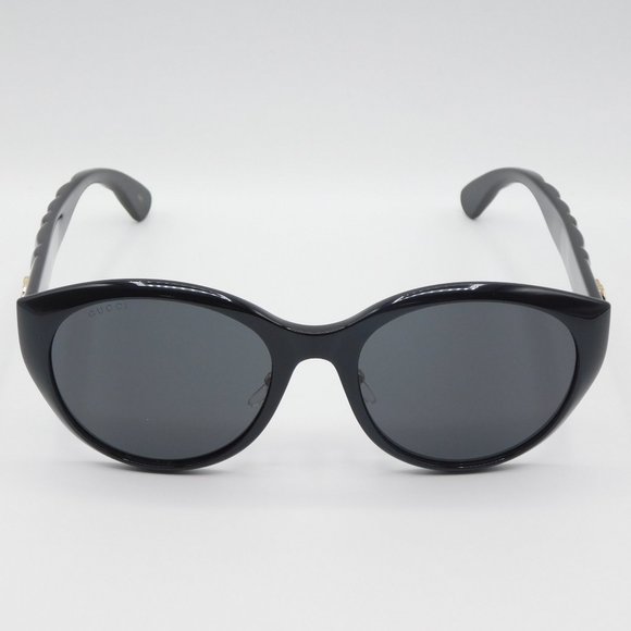 GUCCI GG0814SK 001 BLACK GREY CAT EYE WOMEN'S AUTHENTIC SUNGLASSES 56-20… - Picture 4 of 12